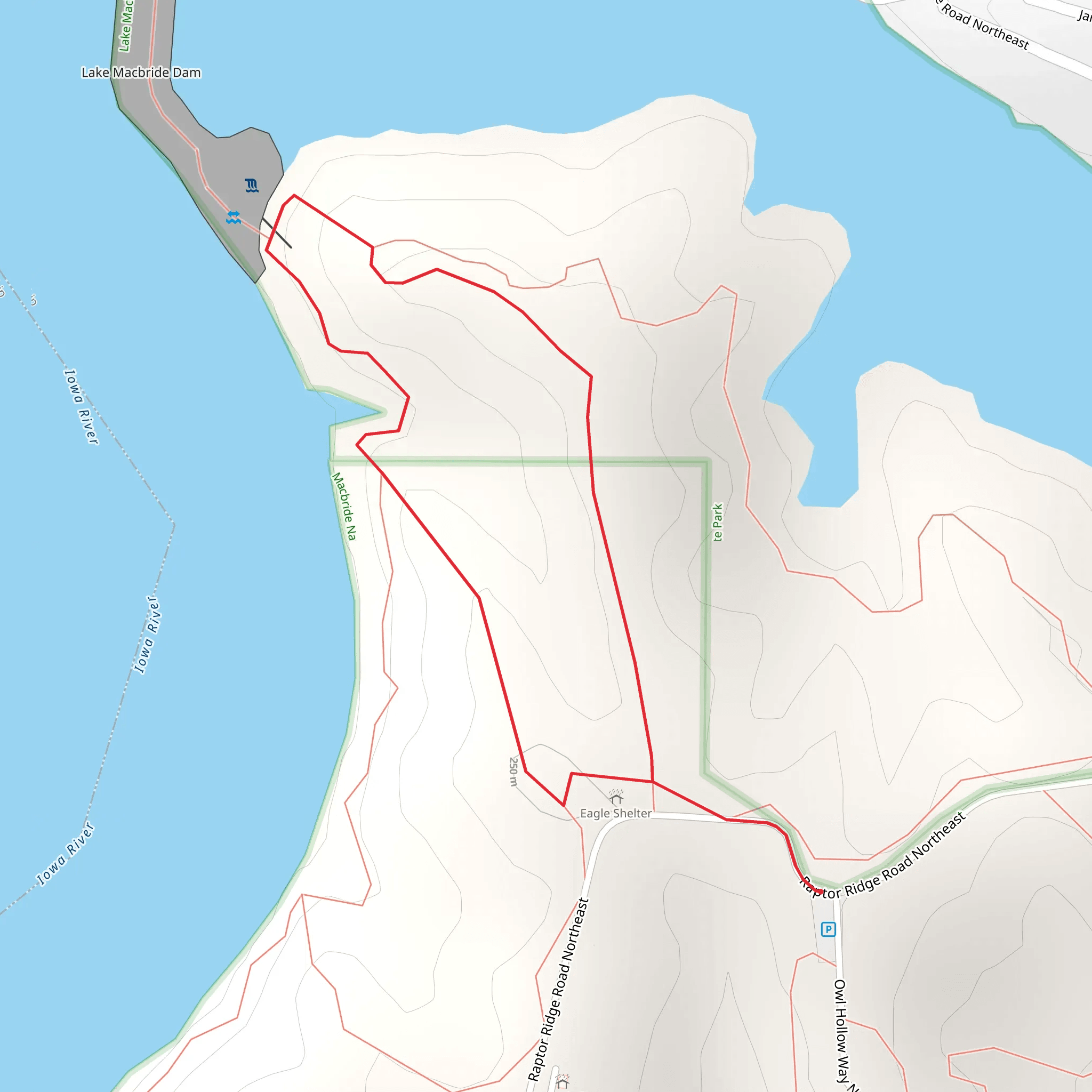 Raptor Ridge Road Northeast Loop mobile static map
