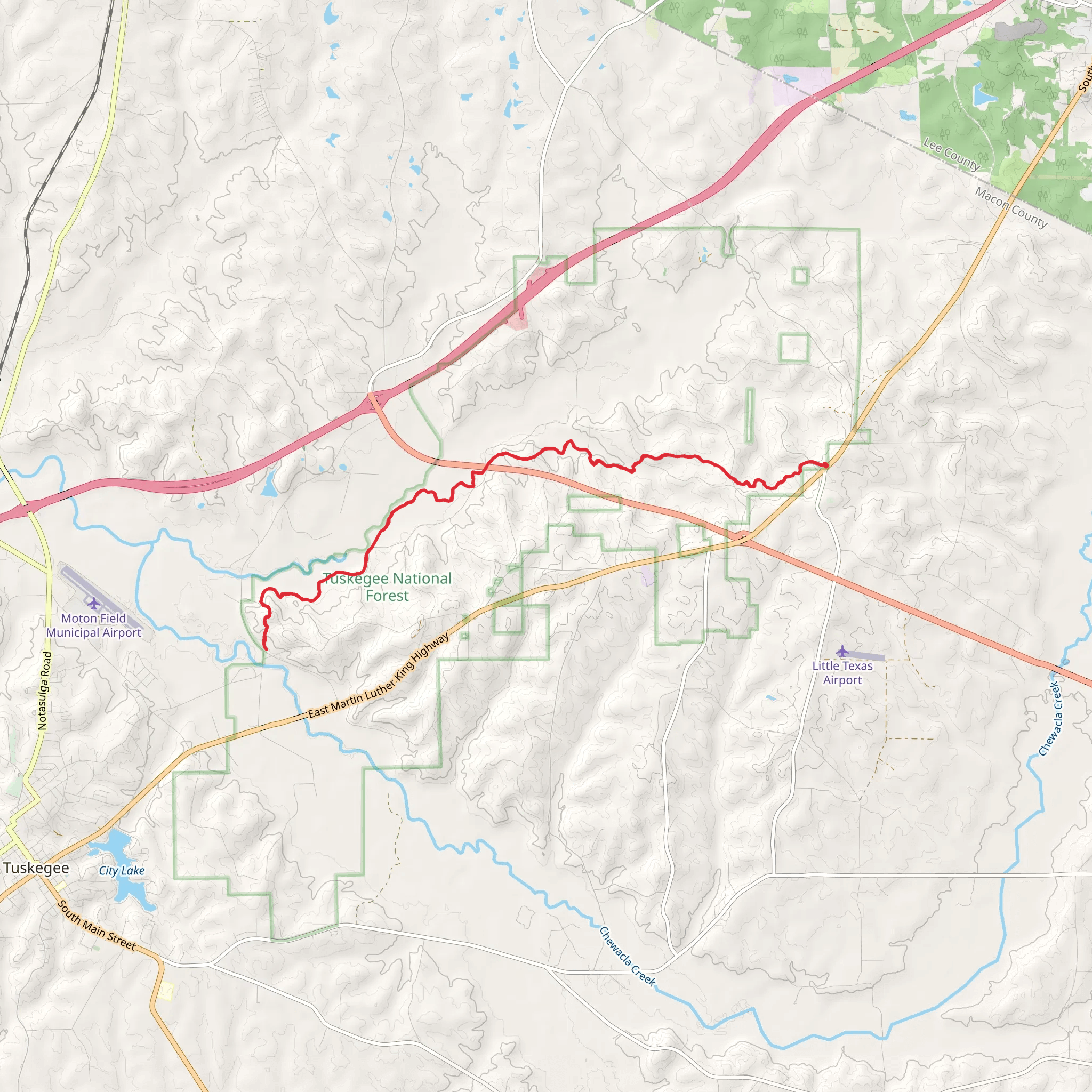 Bartram National Recreational Trail mobile static map