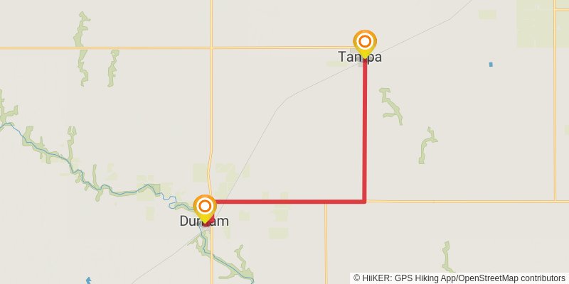 American Discovery Trail - Kansas stage 16 Map