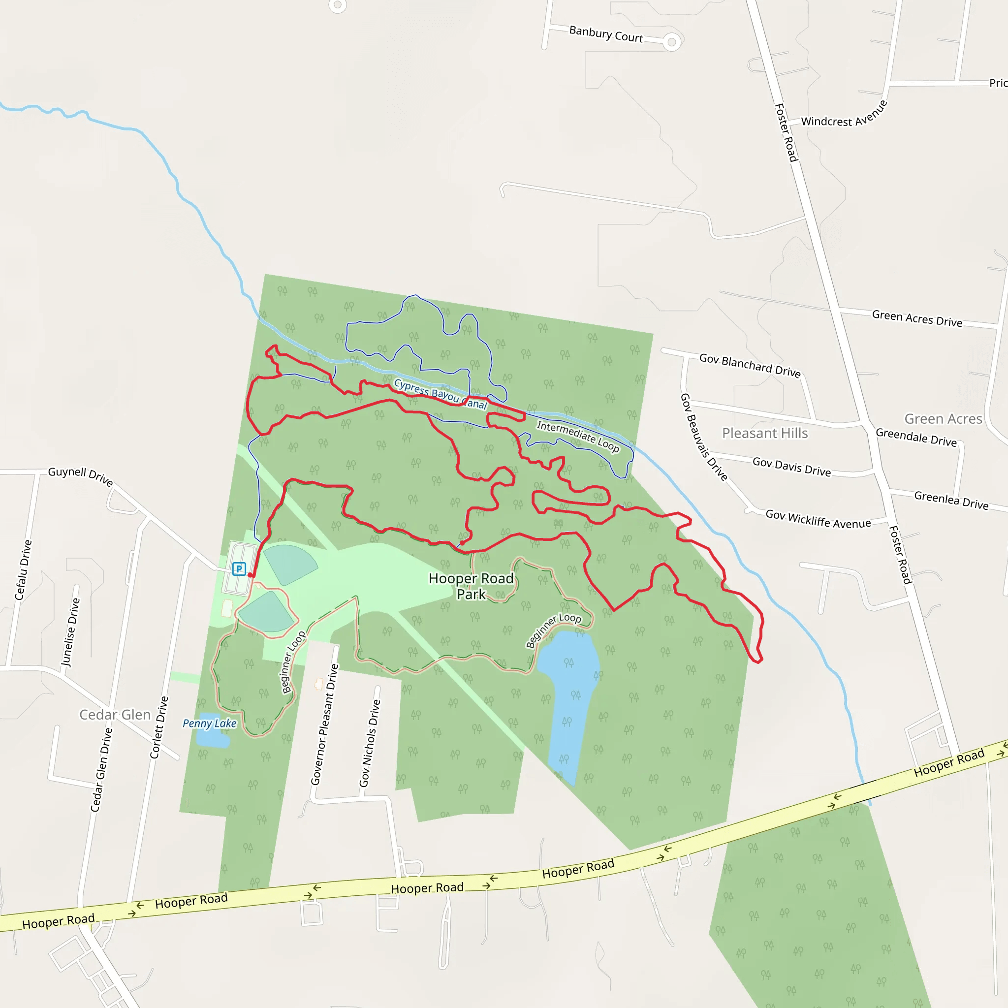 Intermediate Loop mobile static map