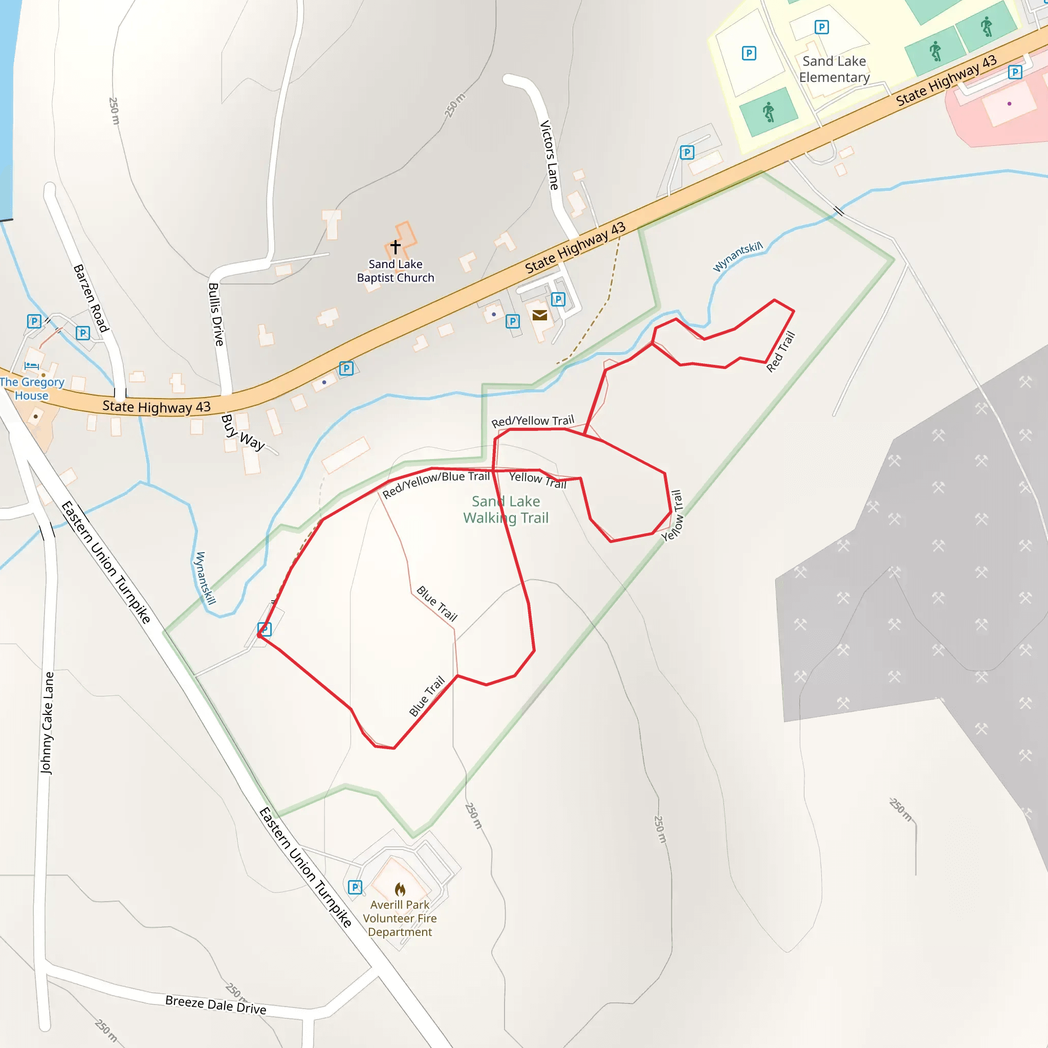 Wynants Kill - Sand Lake mobile static map