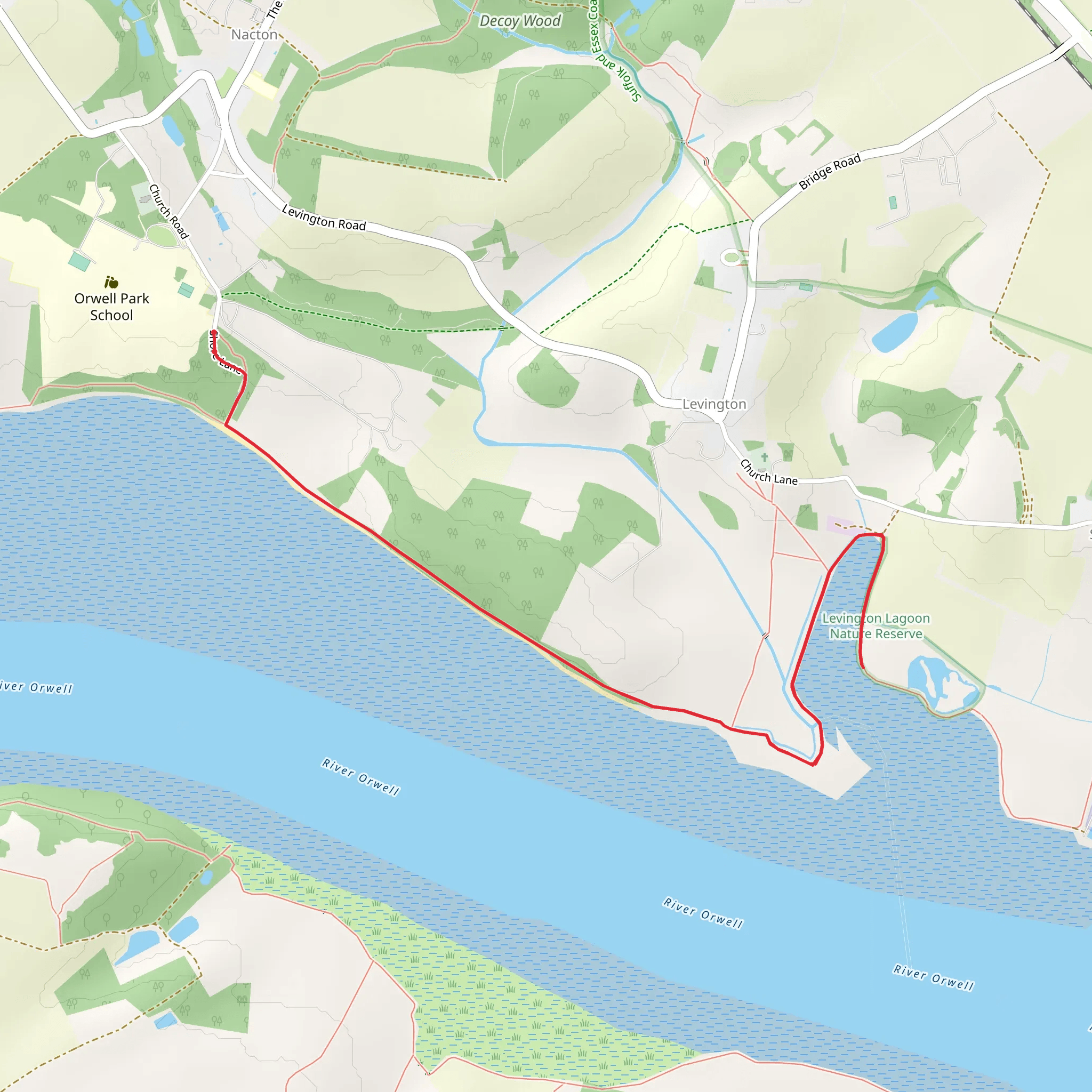 Nacton Shores mobile static map