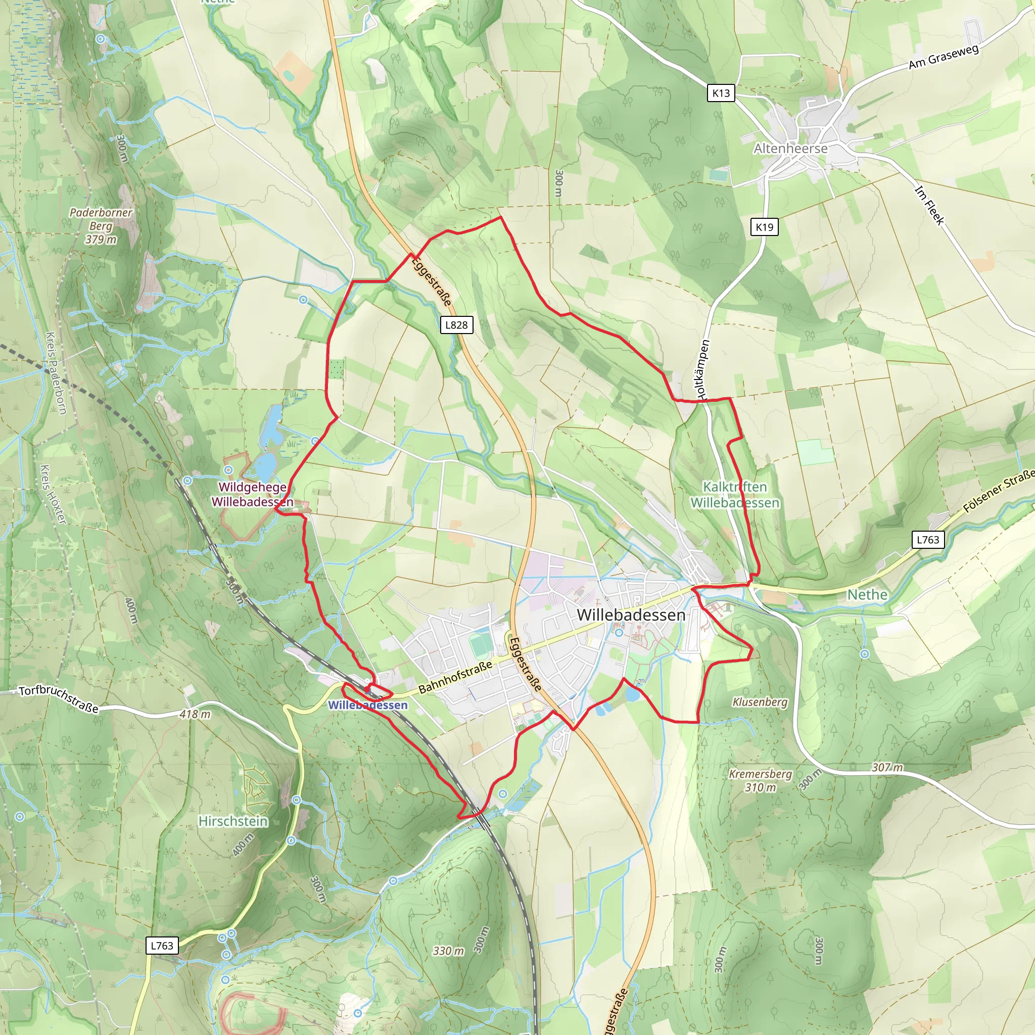 Hitgenheierweg mobile static map