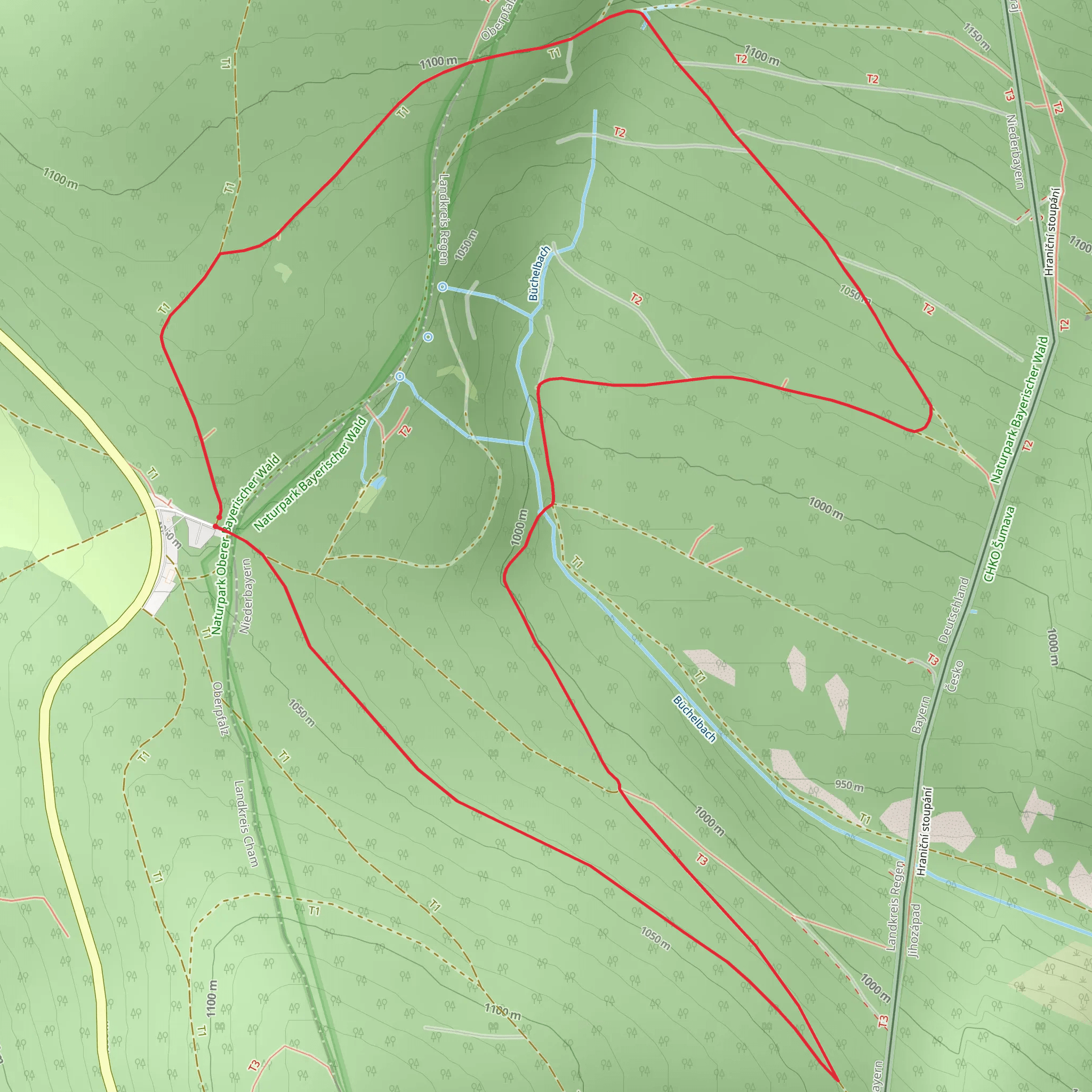 Kleine Scheibe Loop via Scheibensattel mobile static map