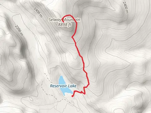 Selway Mountain via Reservoir Lake