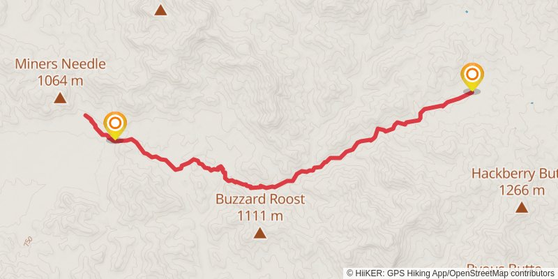 Coffee Flat Trail stage 2 Map