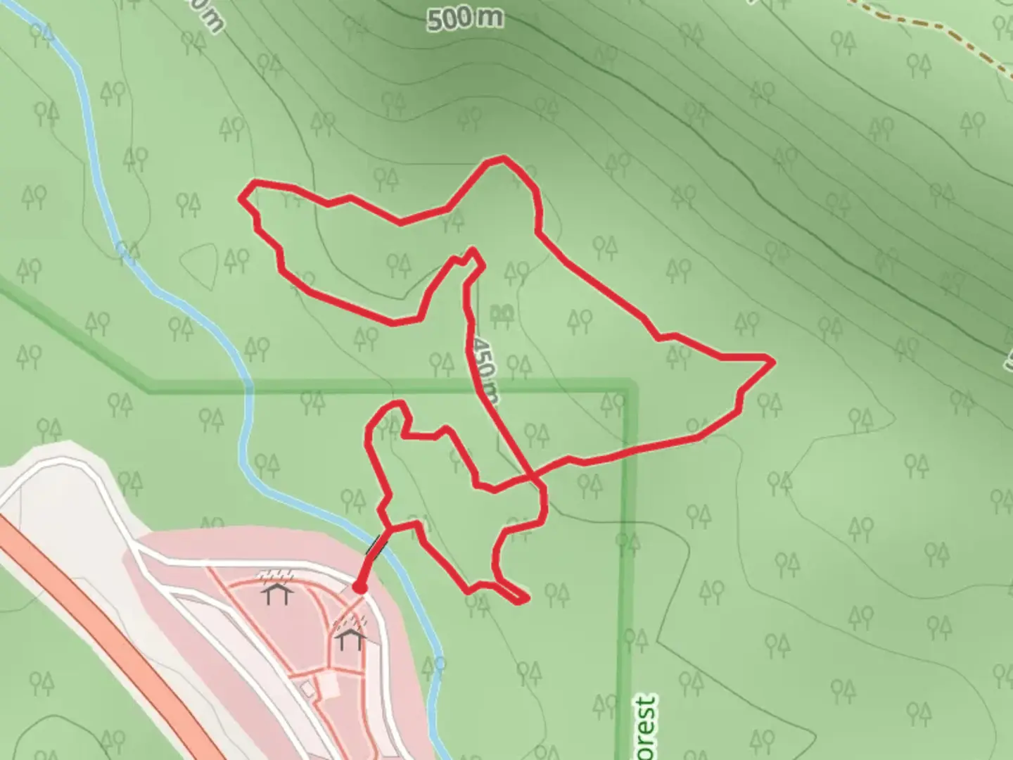 An image depicting the trail Dooley Spur Loop and its surrounding area.