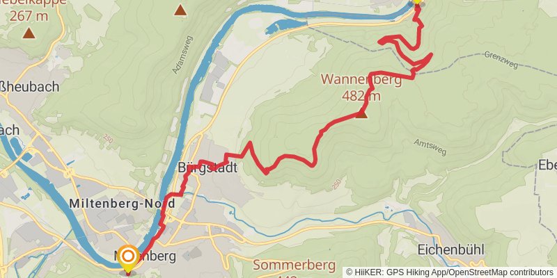 Nibelungensteig stage 8 Map