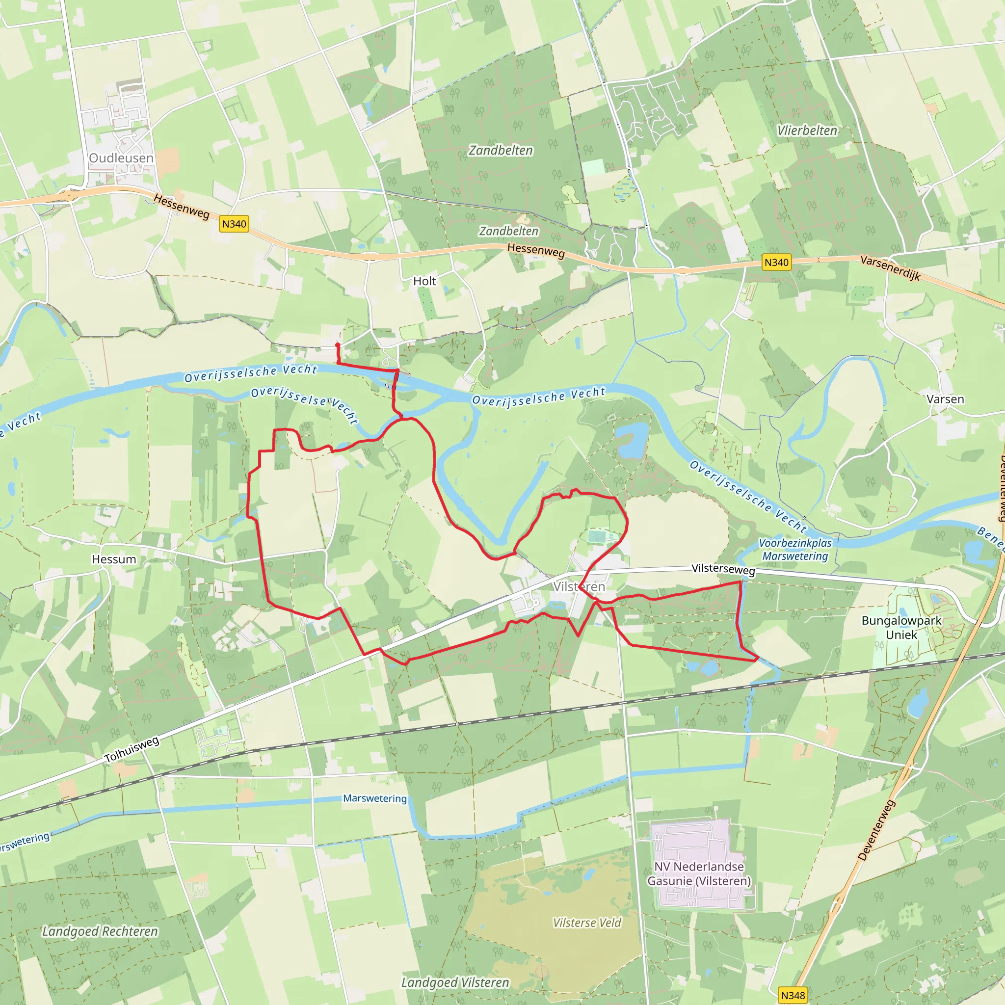 Koepel, Landgoed Vilsteren and Zwarte Belt Loop mobile static map