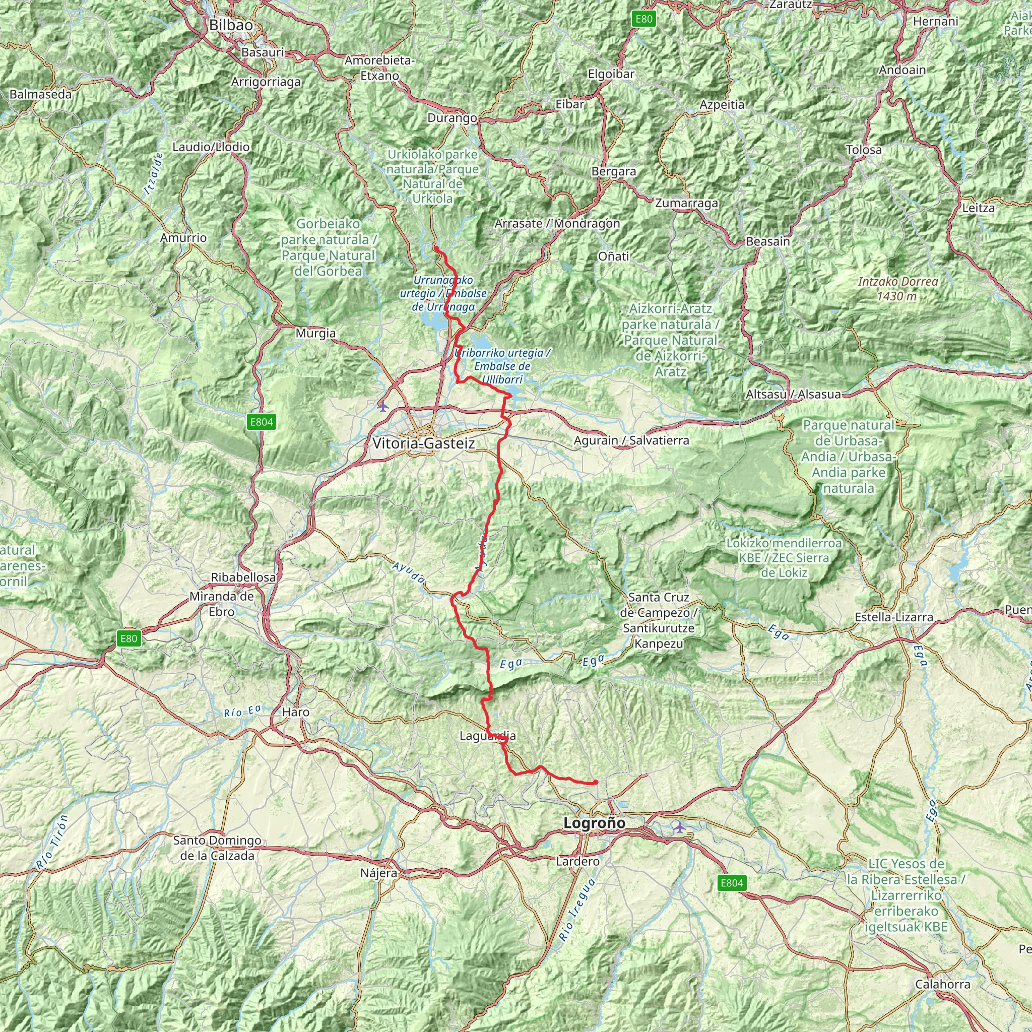 GR 38 - Wine and Fish Route mobile static map