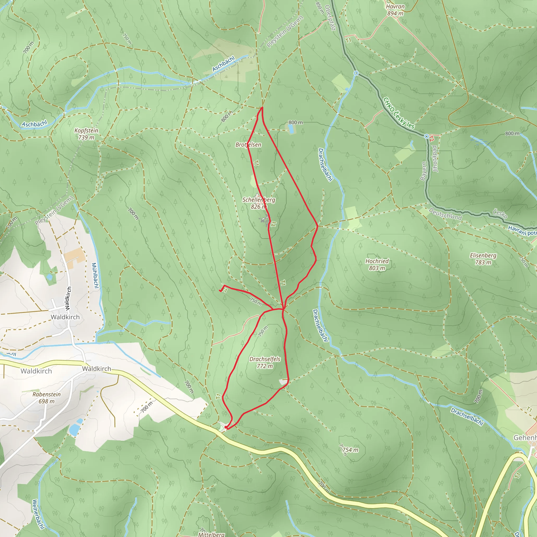 Schellenberg and Dolme Loop mobile static map