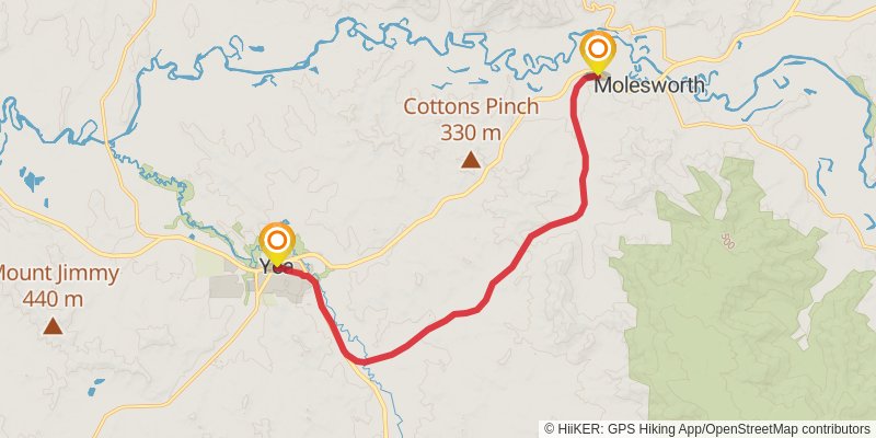 Great Victorian Rail Trail stage 4 Map