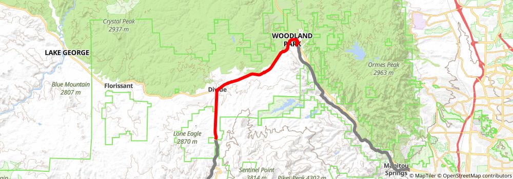 American Discovery Trail South Route stage 226 Map