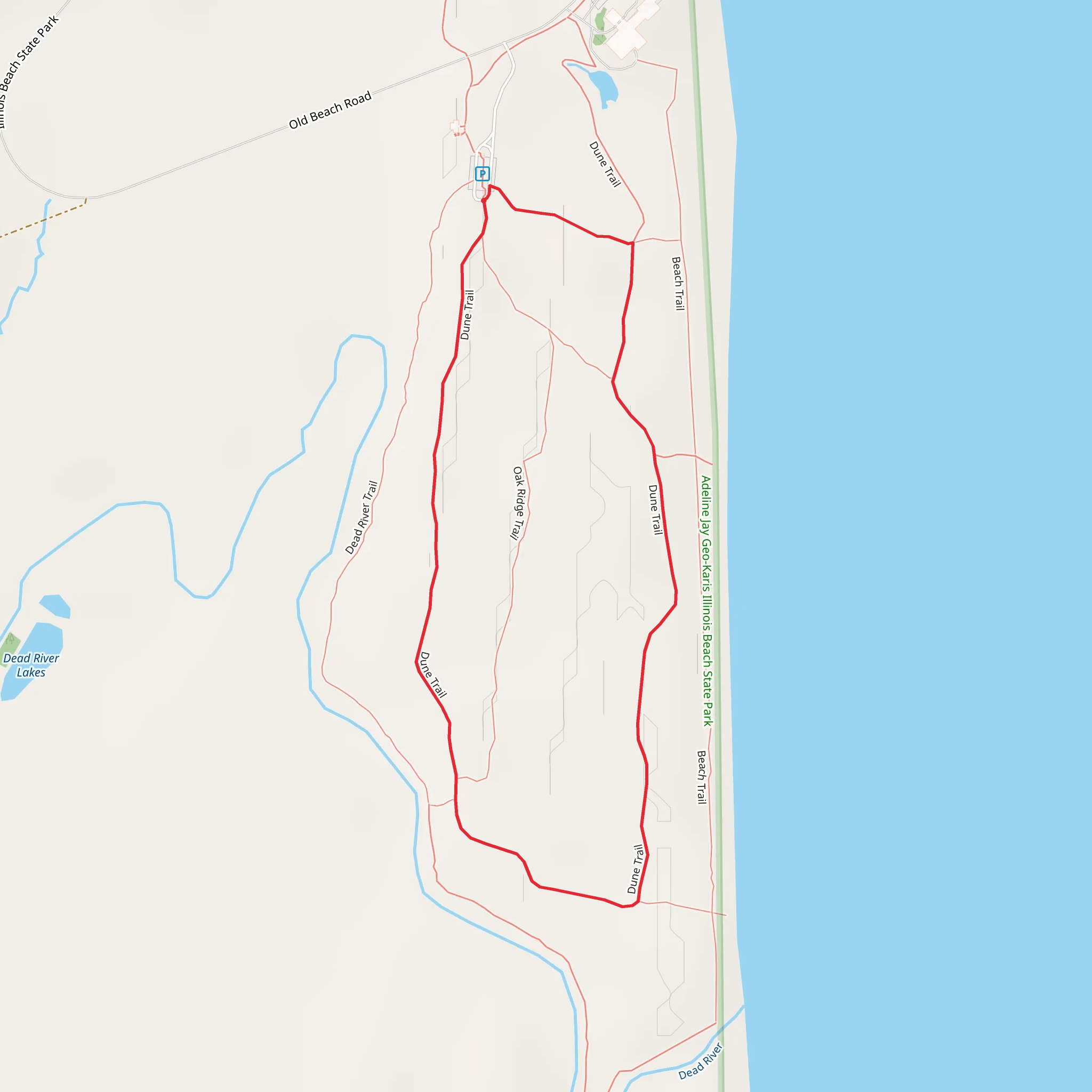 Dune Loop Trail mobile static map