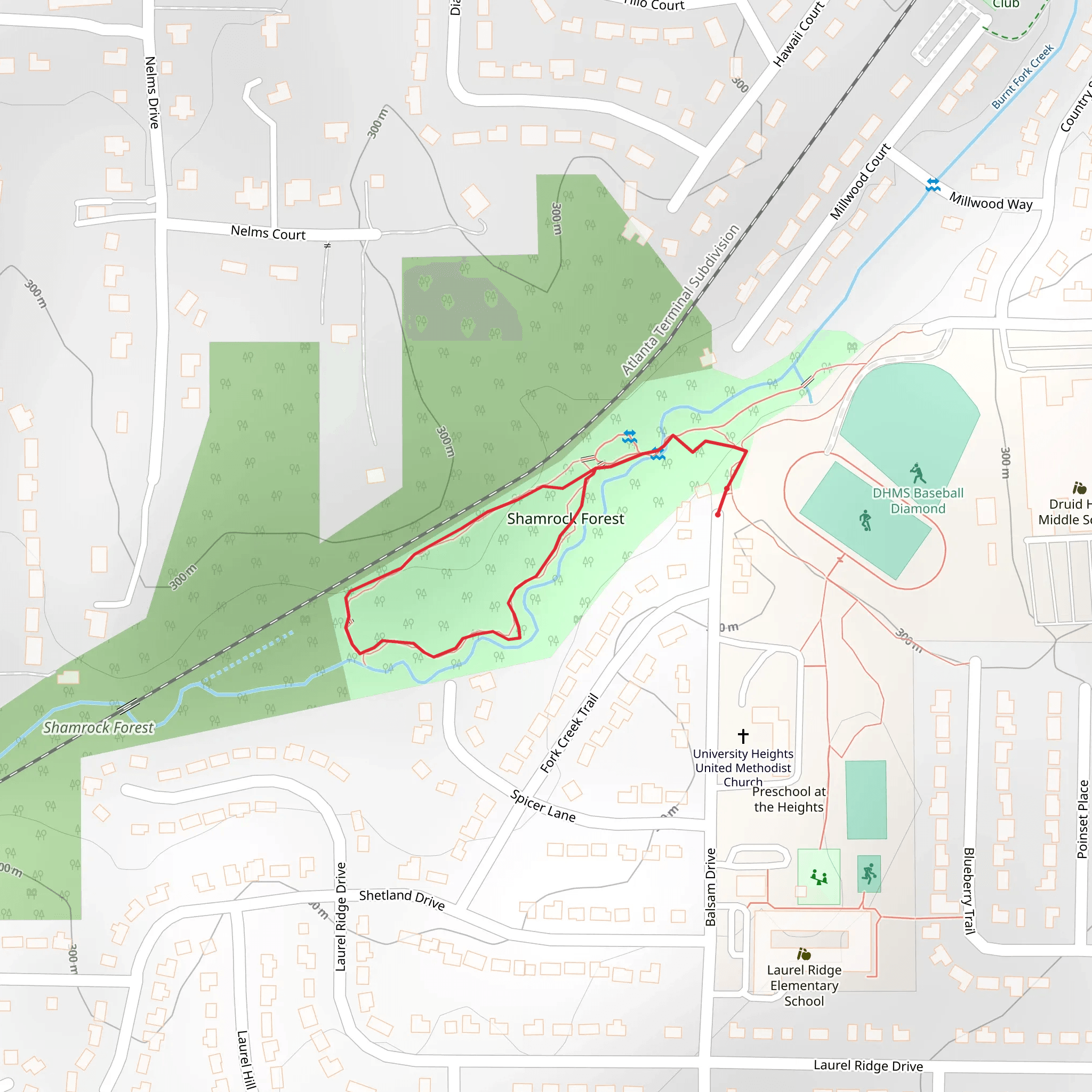 Burnt Fork Creek Loop mobile static map