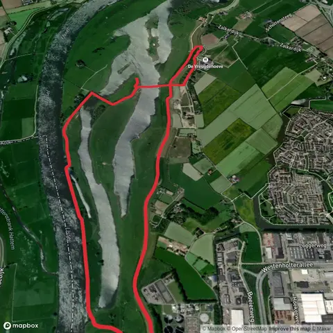 Ijssel and Vreugderijkerwaard via Rondje Zwolle