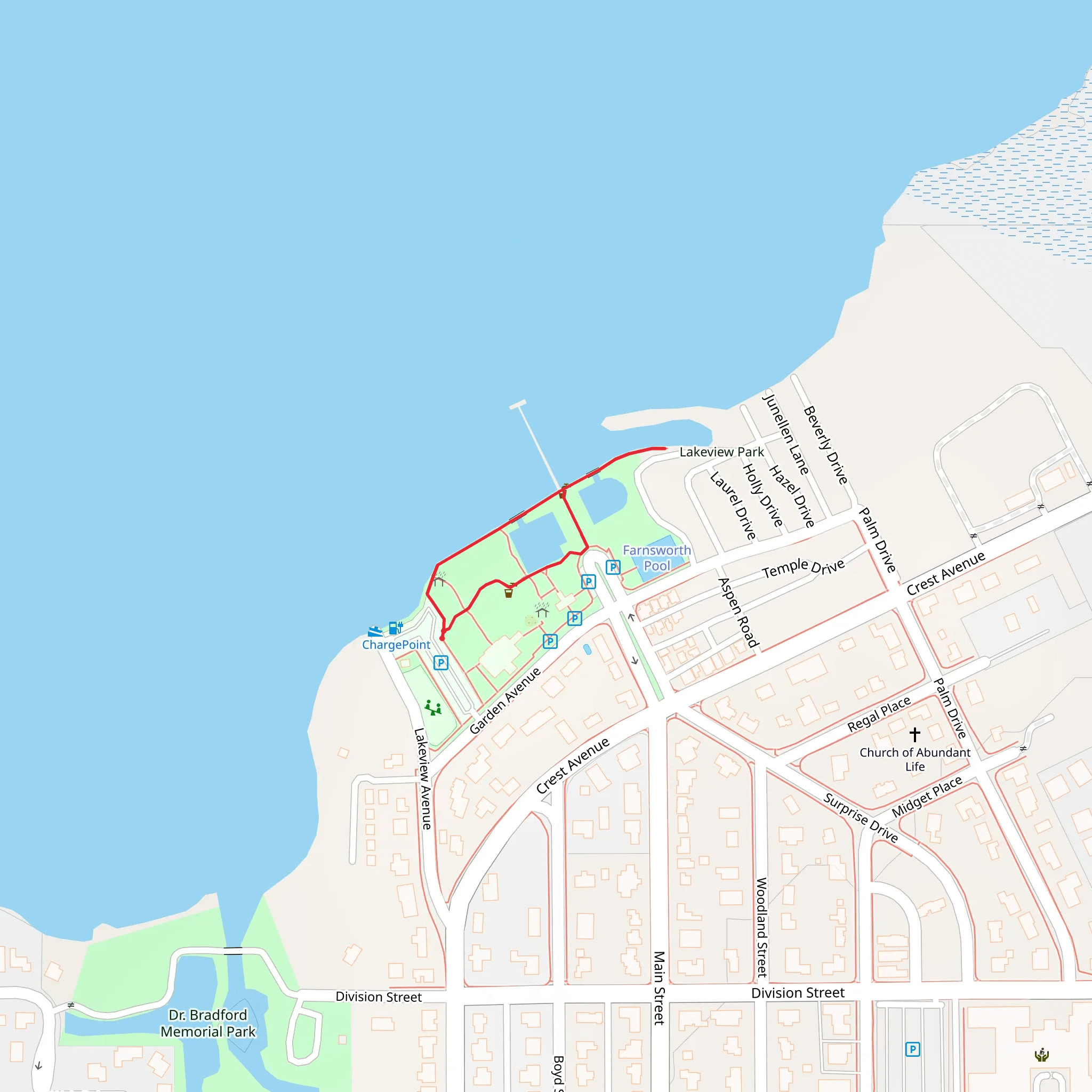 Newton Park Loop mobile static map