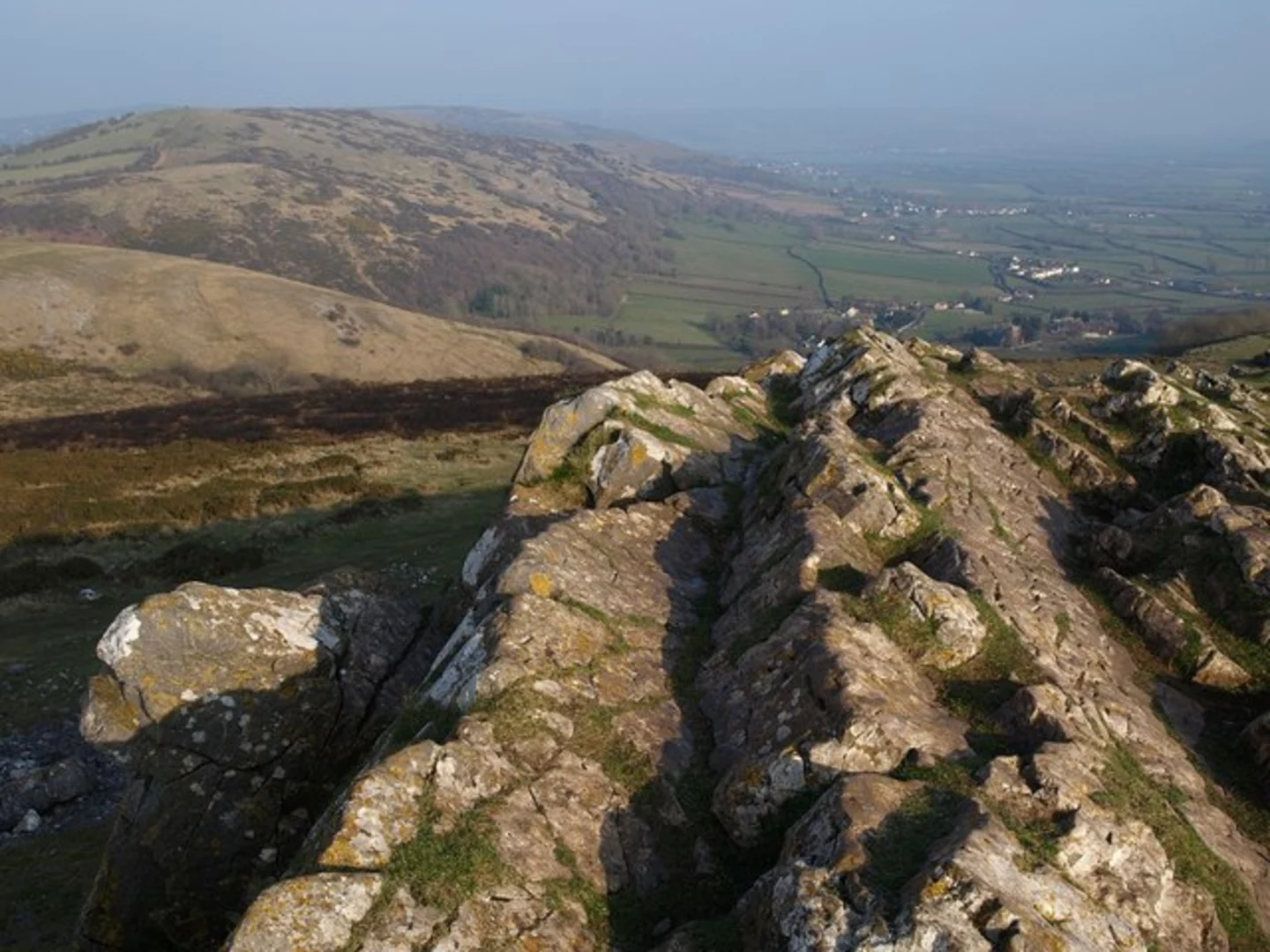 An image depicting the trail Crook Peak and Wavering Down Walk and its surrounding area.