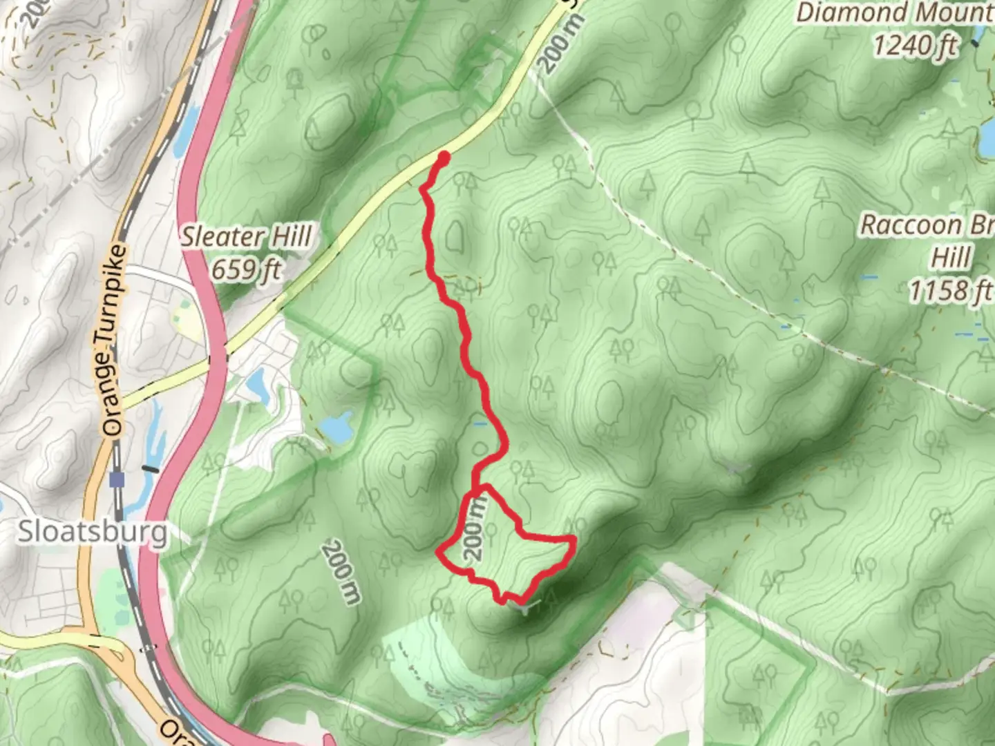 An image depicting the trail Hilburn-Torne-Sebago Loop Trail and its surrounding area.