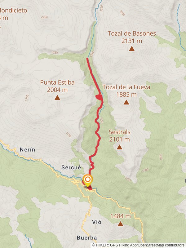 Cañon del Añisclo - La Ripareta mobile static map