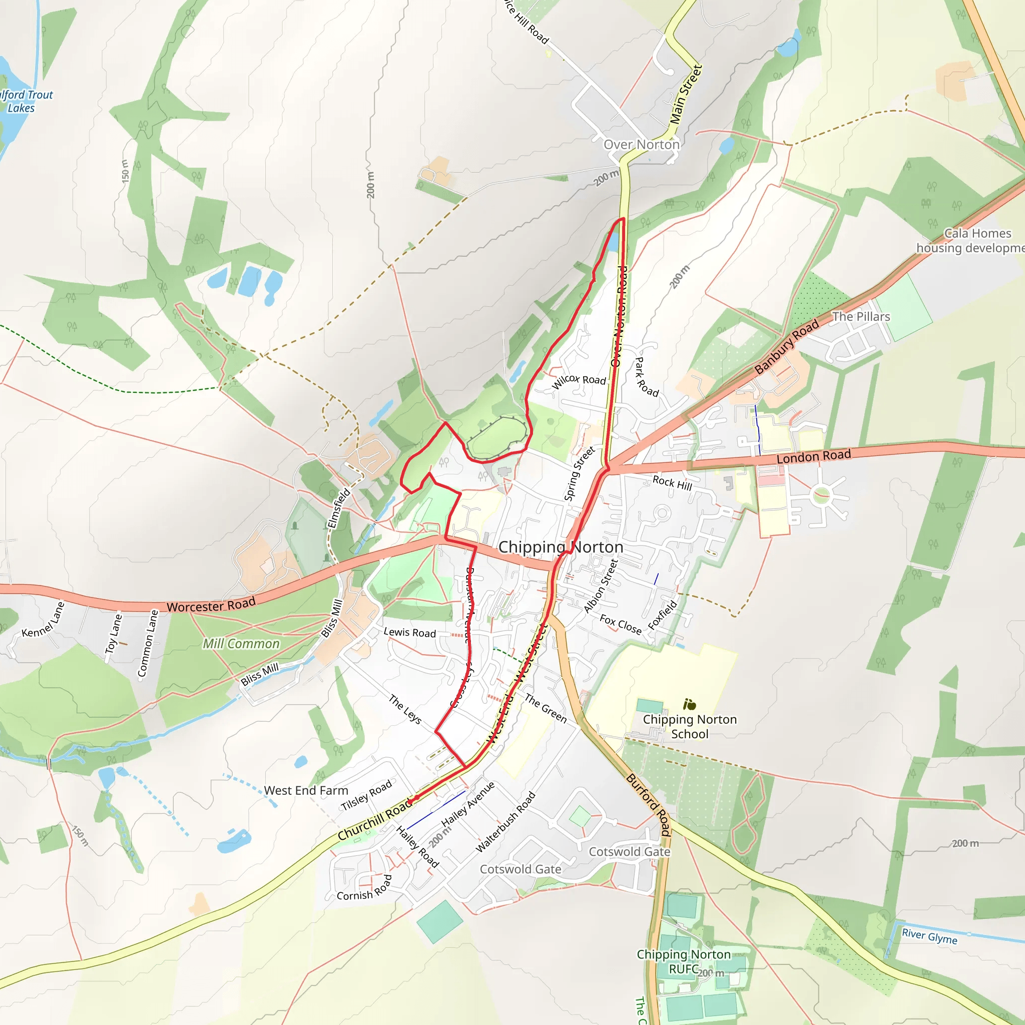 Pool Meadow Loop mobile static map