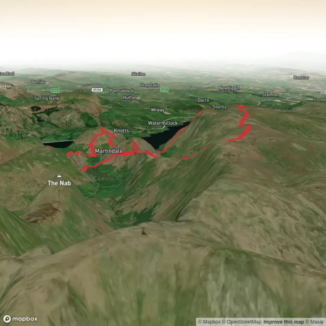 An image depicting the trail Fusedale Loop - 7 WRs and its surrounding area.