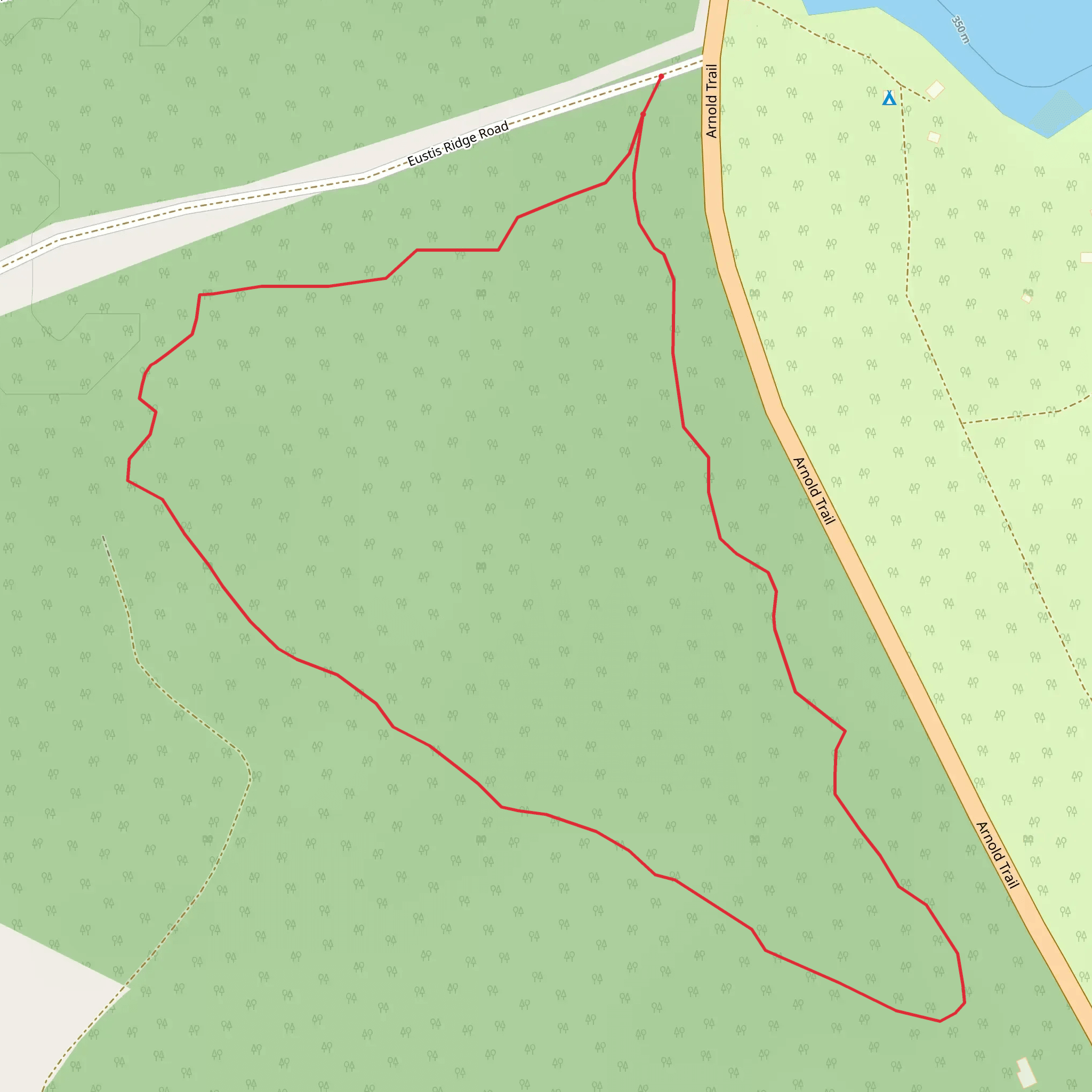 Eustis Ridge Road Loop mobile static map