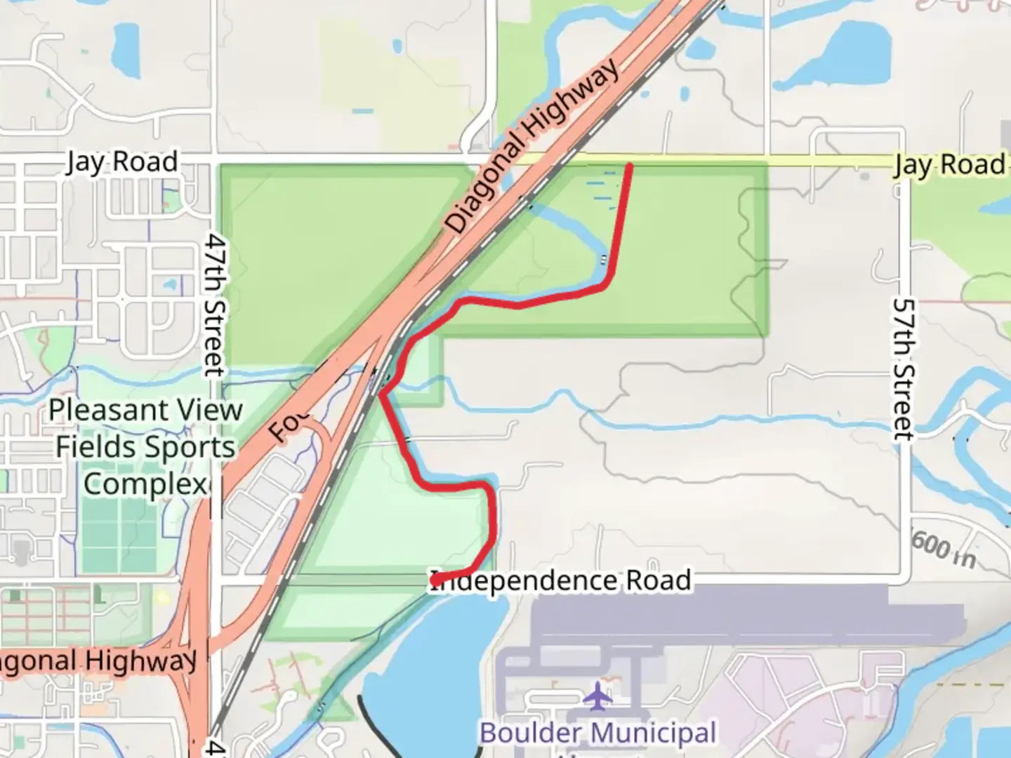 An image depicting the trail Cottonwood Trail and its surrounding area.