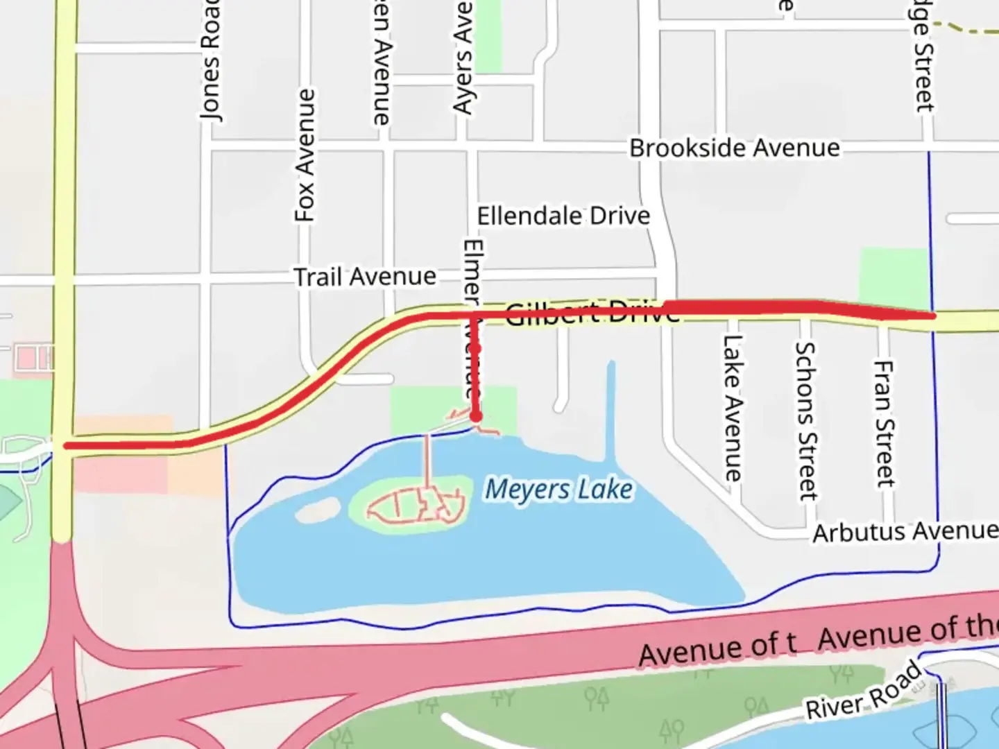 An image depicting the trail Gilbert Trail and its surrounding area.
