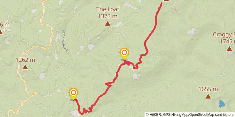 Snyder Pasture Trail via Wright Meadow Trail stage 2 Map