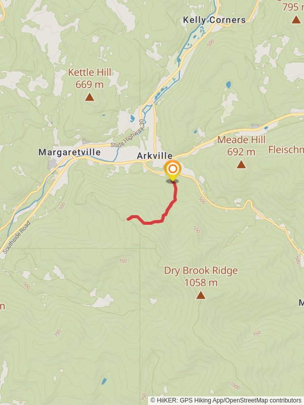 German Hollow - Yellow Trail mobile static map