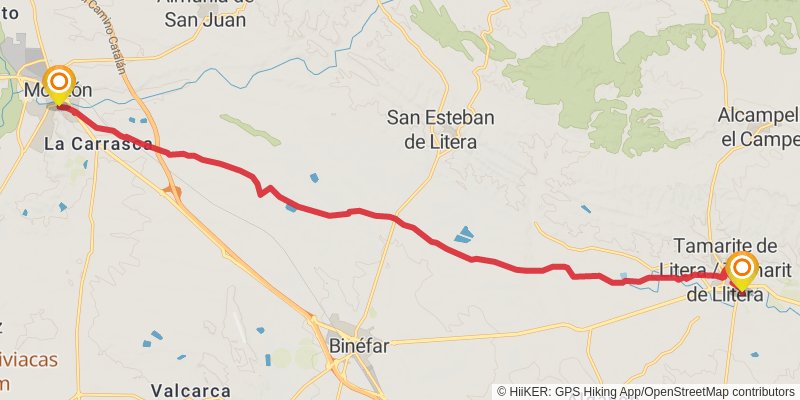 Camino Catalan stage 11 Map