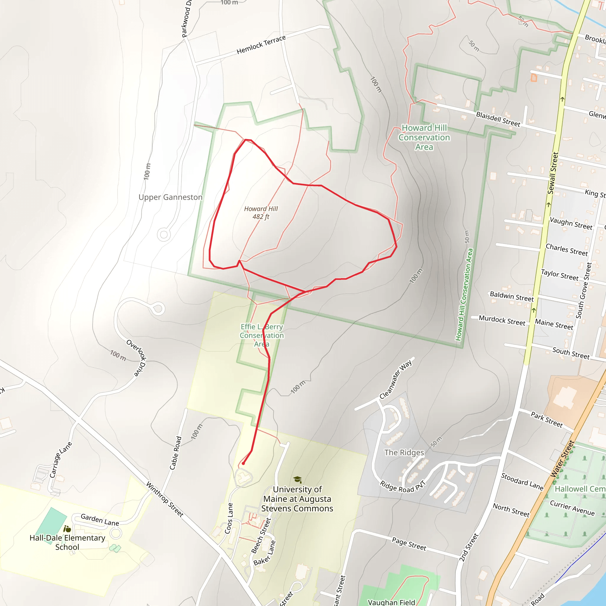 Howard Hill Loop mobile static map