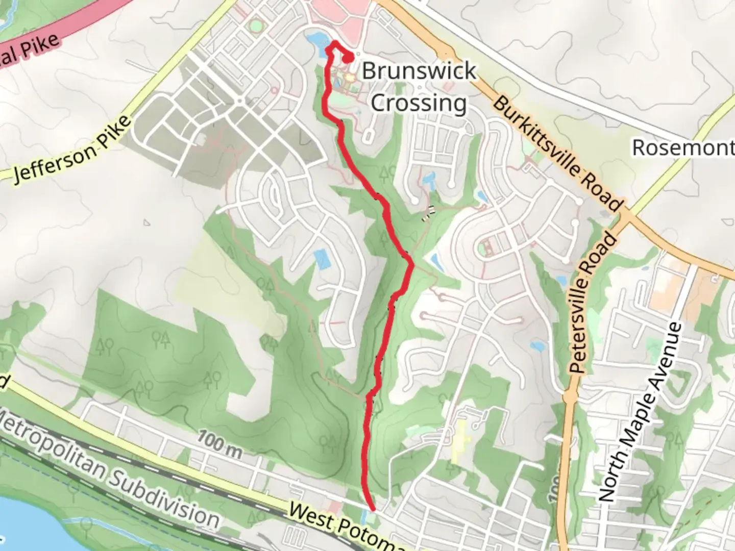 An image depicting the trail Valley and Brunswick Valley Trail and its surrounding area.