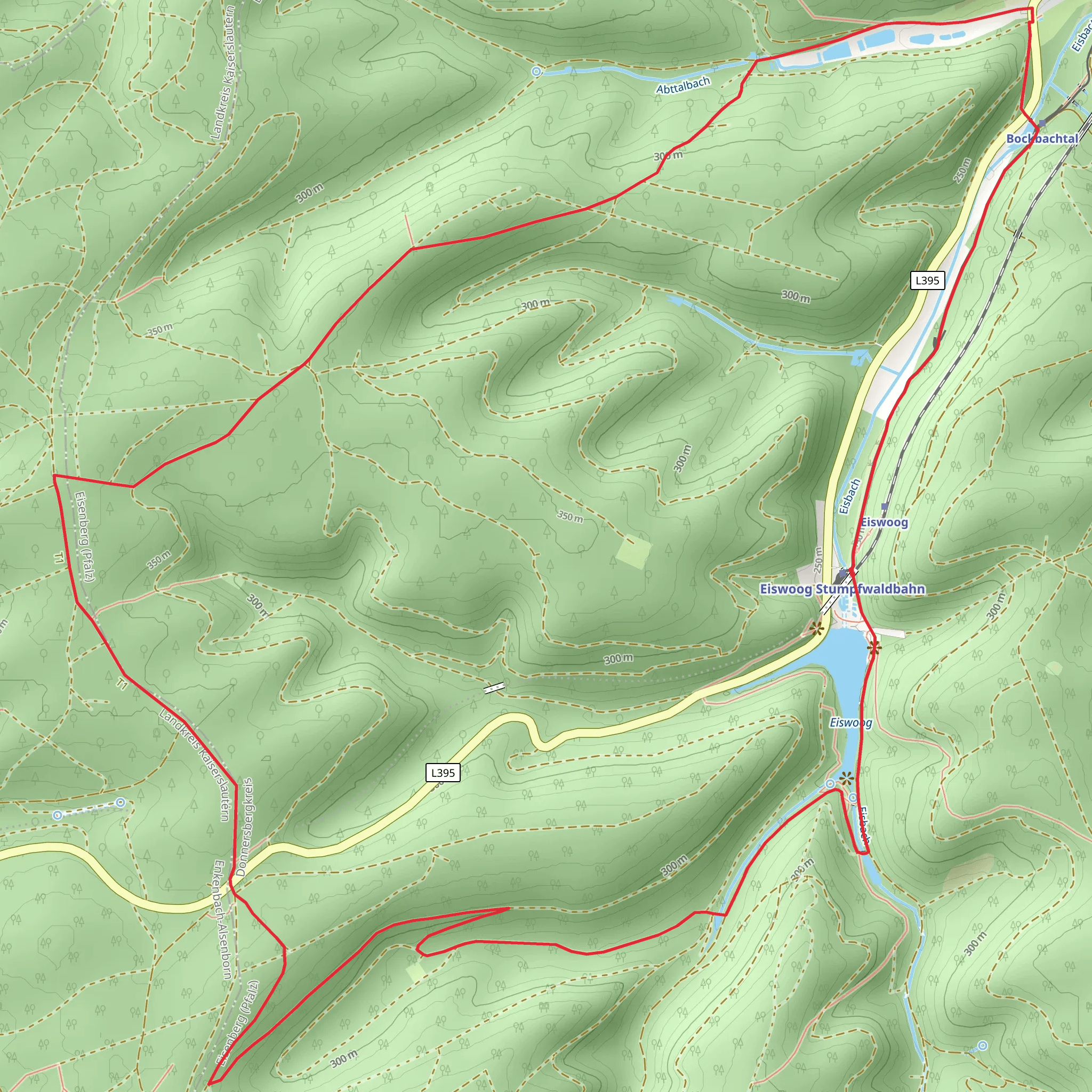 Eiswoog via Parkplatz Eiswoog mobile static map