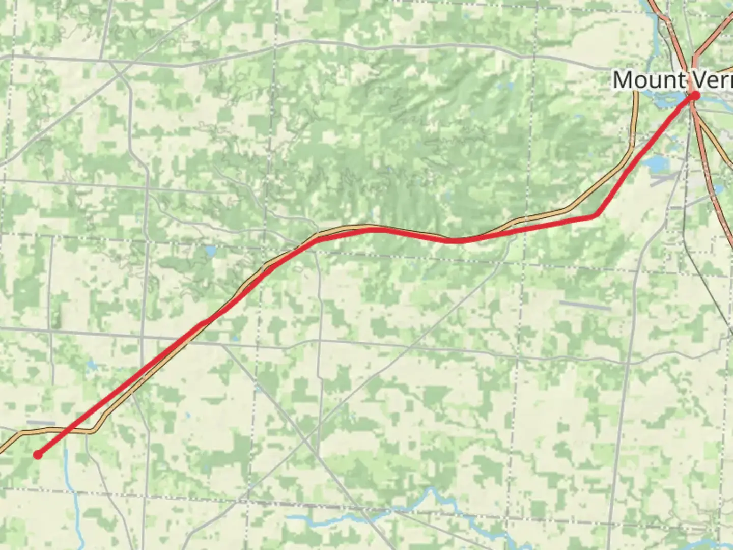 An image depicting the trail Heart of Ohio Trail and its surrounding area.