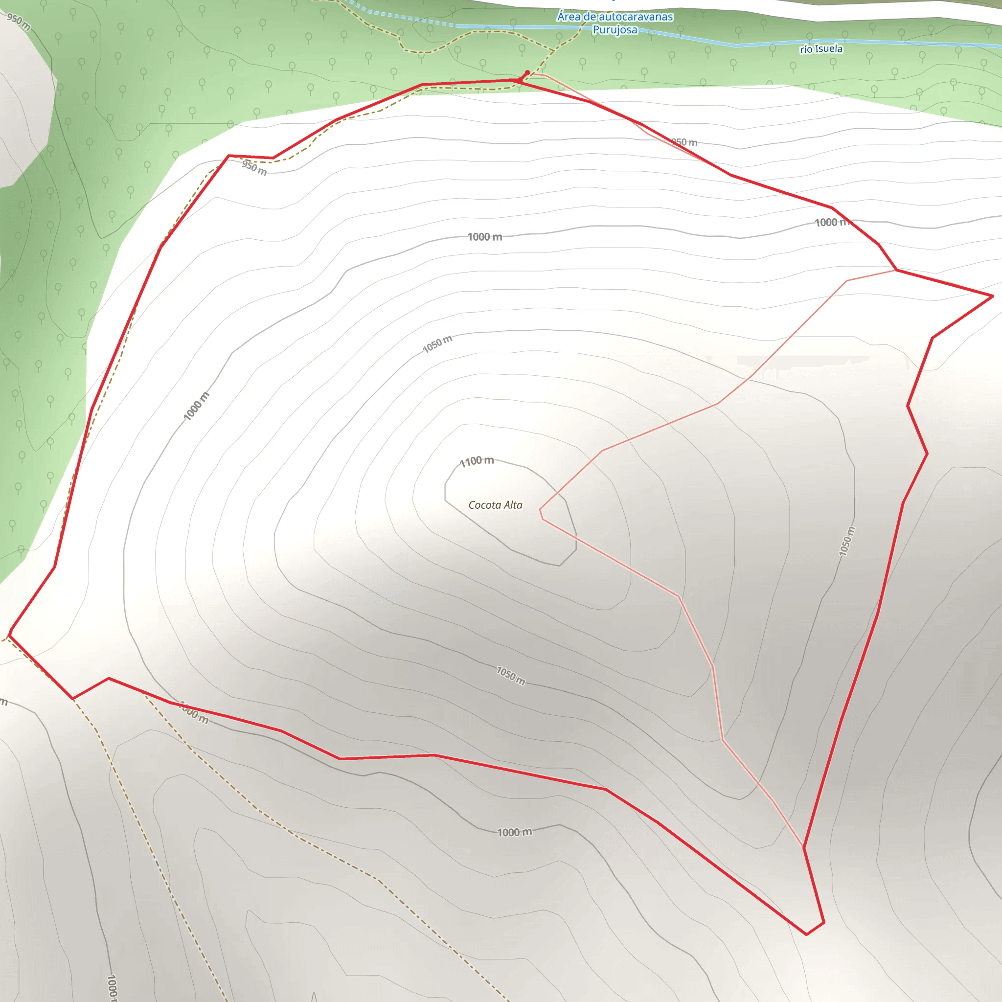 Purujosa - Cabezo Viewpoint PR Z 78 mobile static map