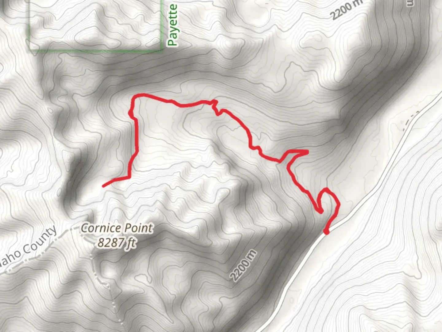 An image depicting the trail Josephine Creek and its surrounding area.