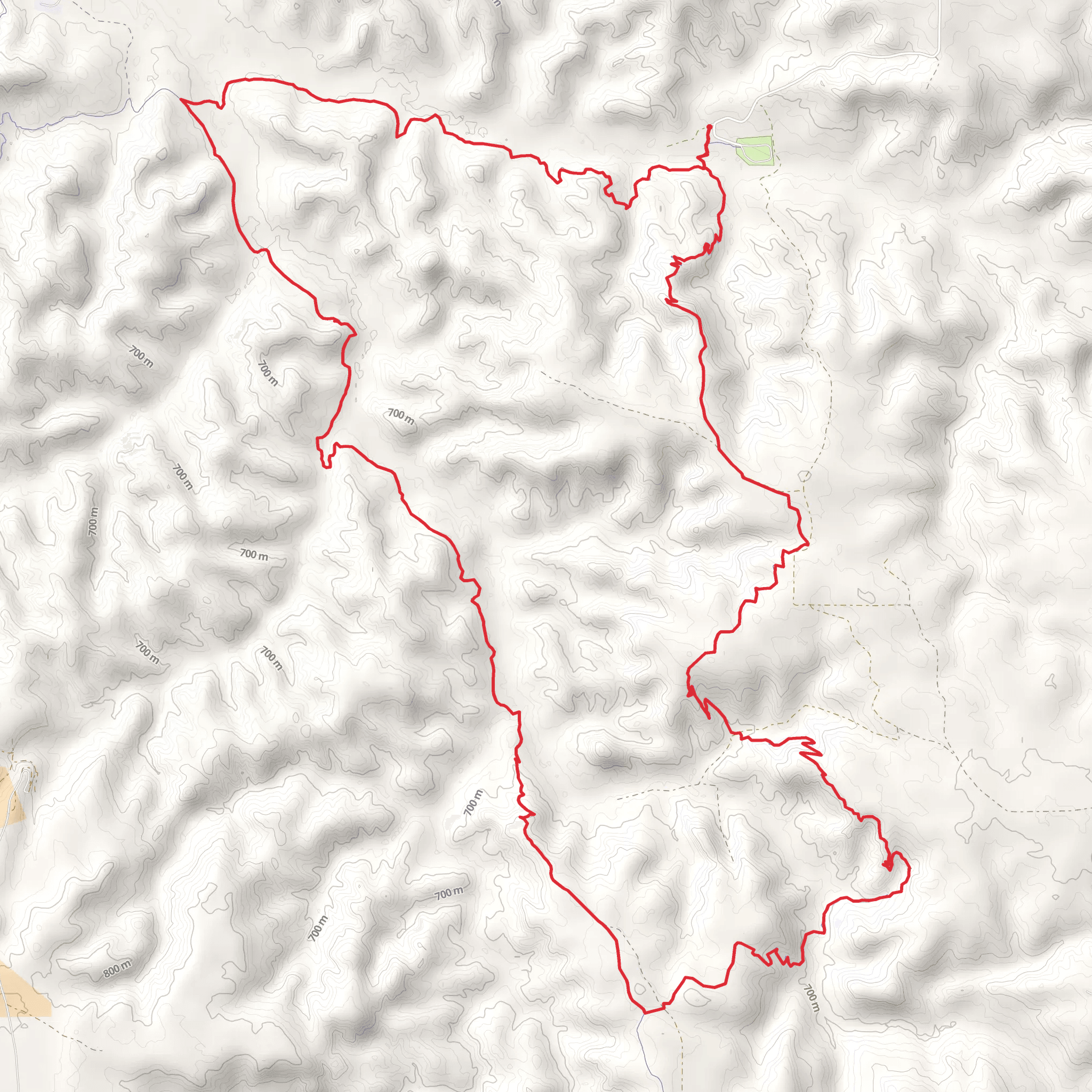 Cottonwood and Maah Daah Hey Loop Trail mobile static map