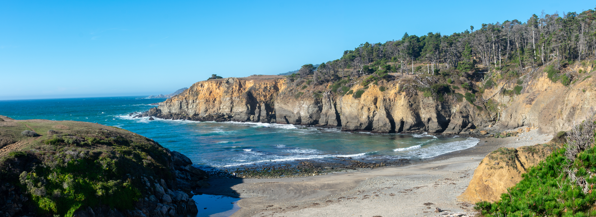 An image depicting the trail Fisk Mill Cove and its surrounding area.