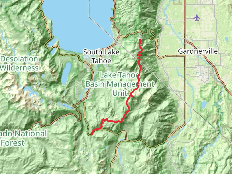 Freel Peak and Tahoe Rim Trail