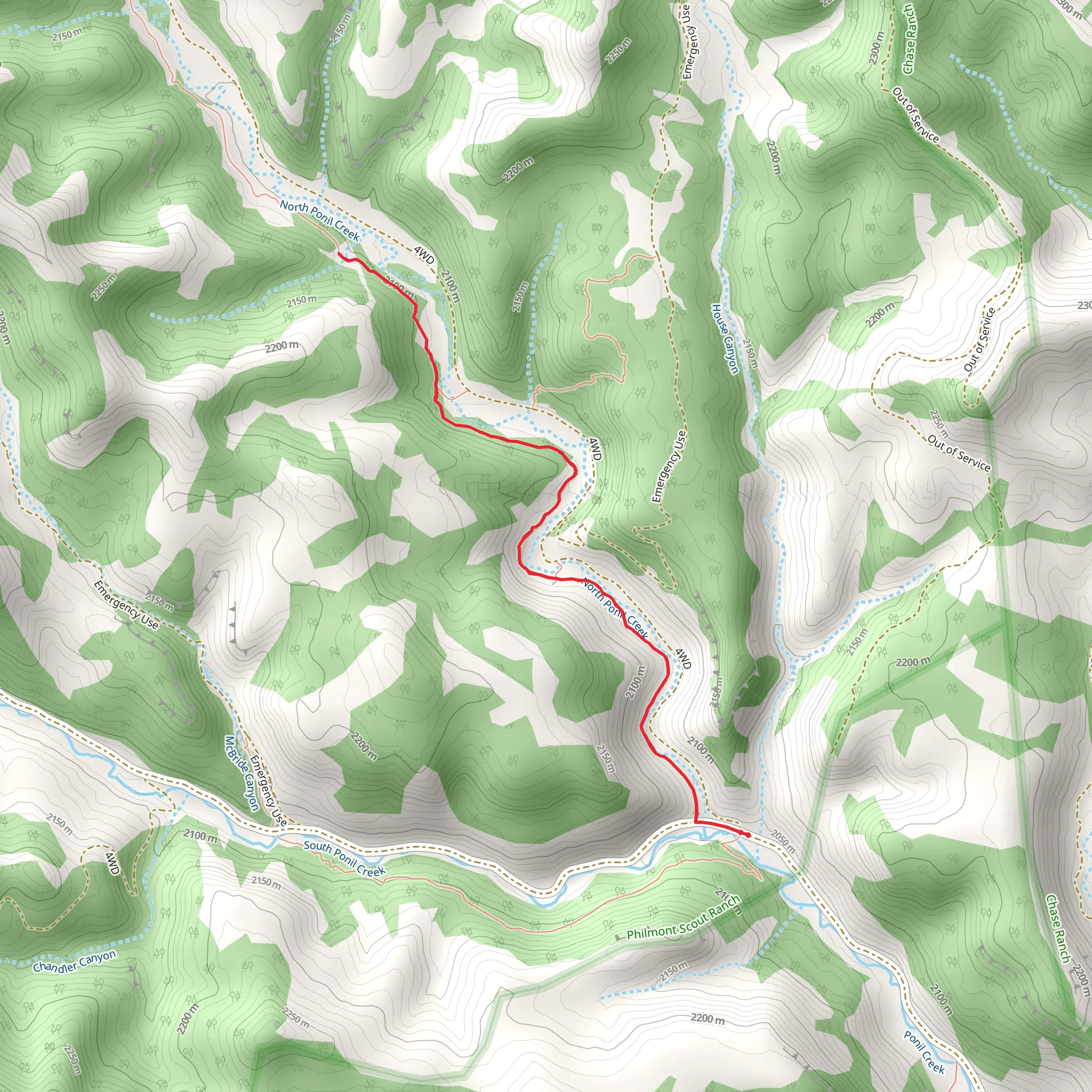 Anasazi - T-Rex Track Trail mobile static map