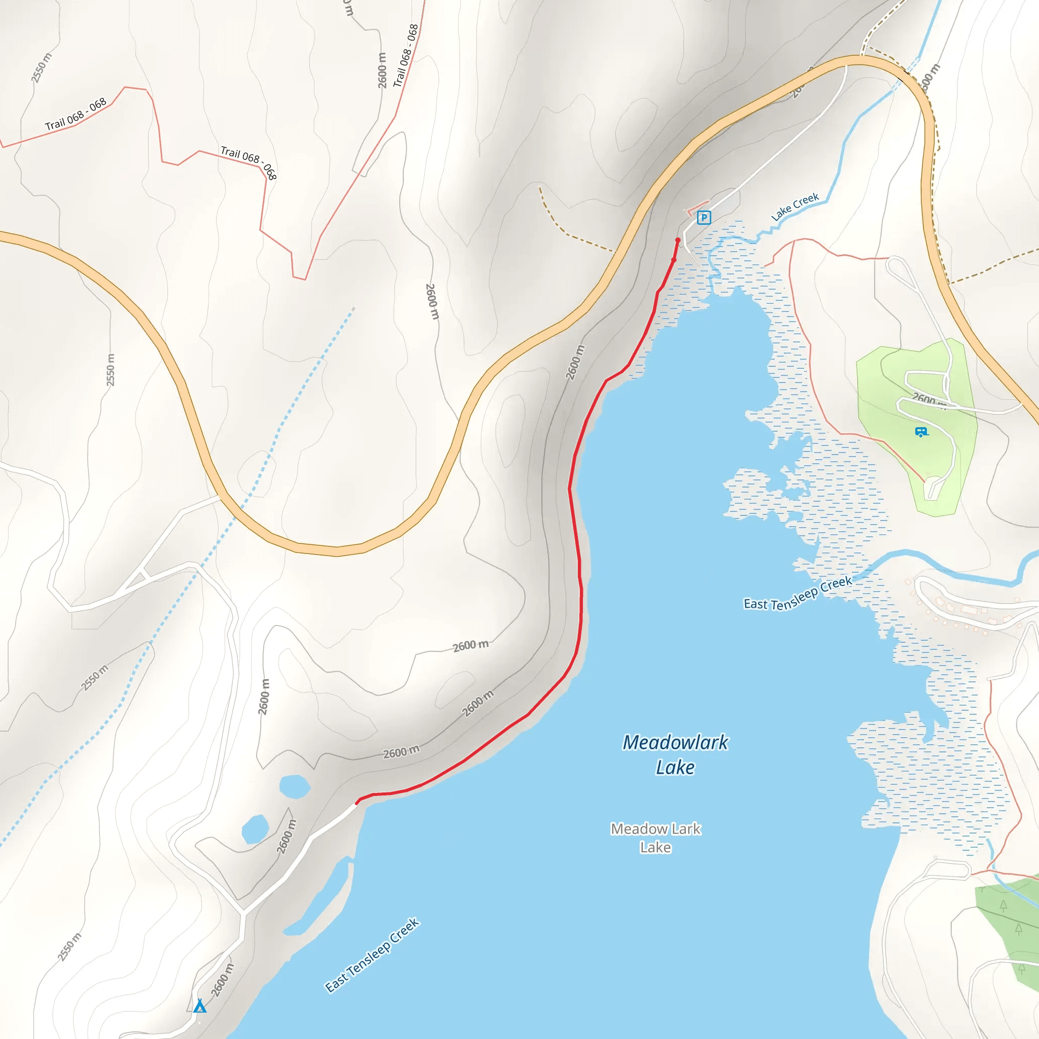 Meadow Lark Lake mobile static map