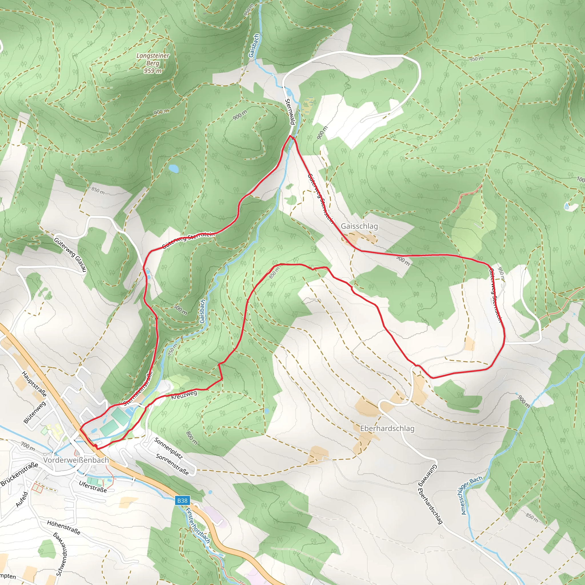 Gaisschlag Wanderweg - 44 mobile static map
