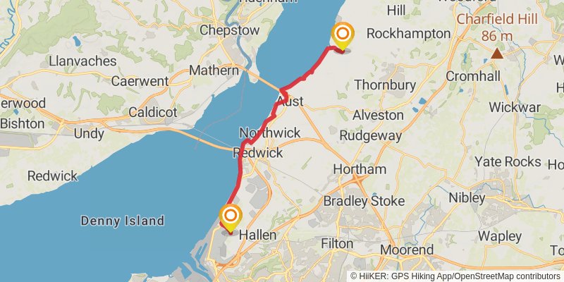 Severn Way stage 17 Map