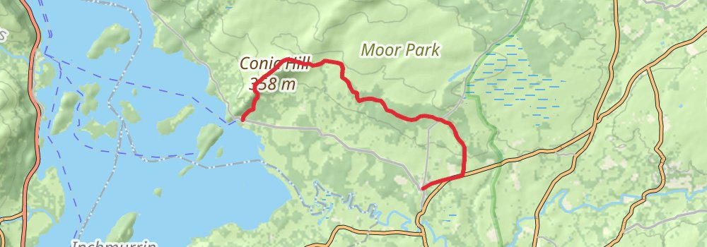 West Highland Way (South Section) 7-Day Gentle Tour (Hillwalk Tours) stage 2 Map