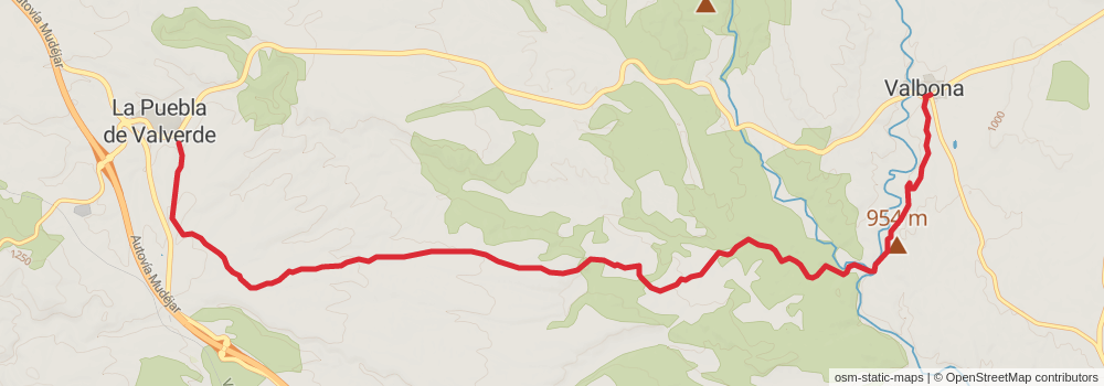 GR 160 Camino del Cid stage 17 Map