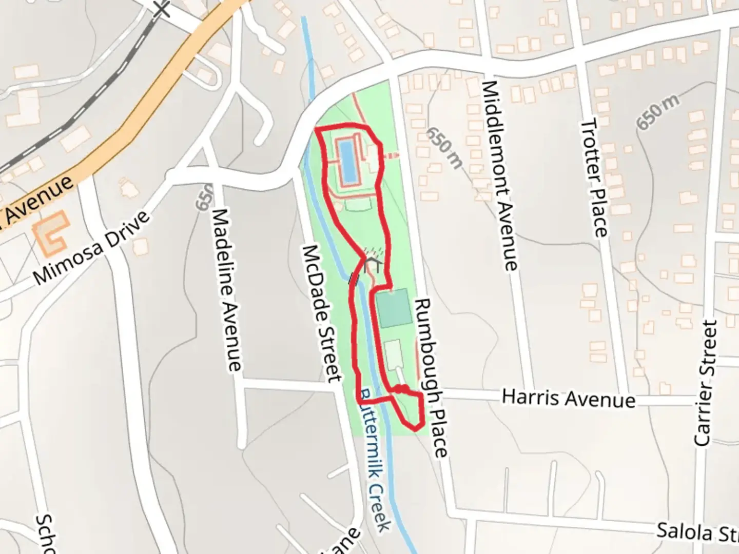 An image depicting the trail Malvern Hills Park Loop and its surrounding area.