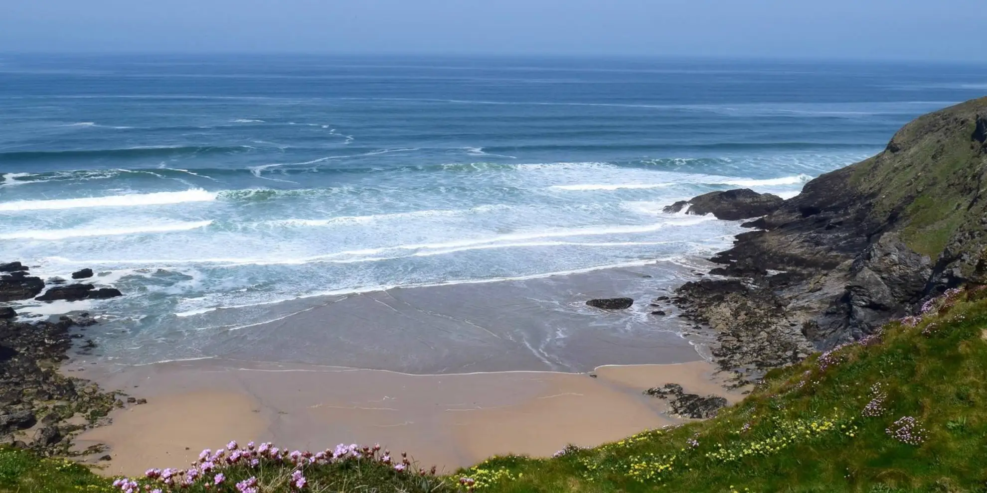 An image depicting the trail Tregurrian and Trevarrian Walk and its surrounding area.