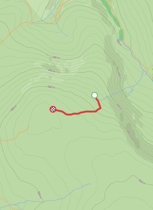 A map preview of the recording Untitled recording.